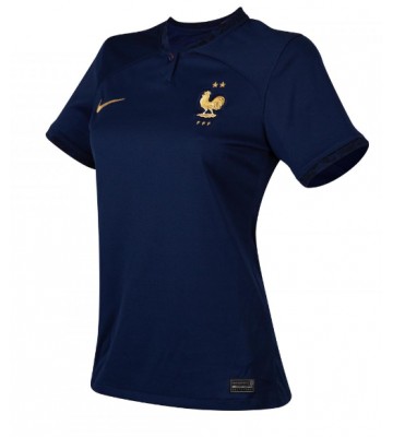 France Replica Home Stadium Shirt for Women World Cup 2022 Short Sleeve